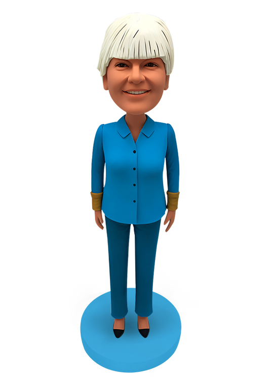 Elegant Woman Custom Bobblehead-1