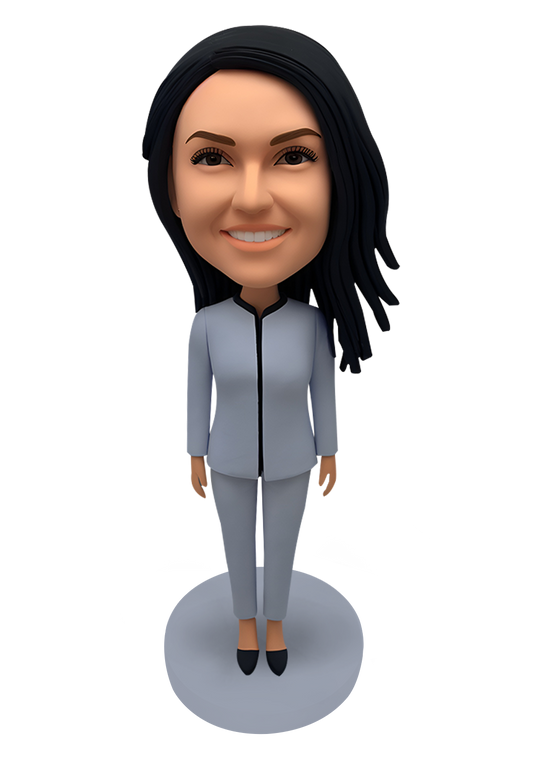 Elegant Woman Custom Bobblehead-18
