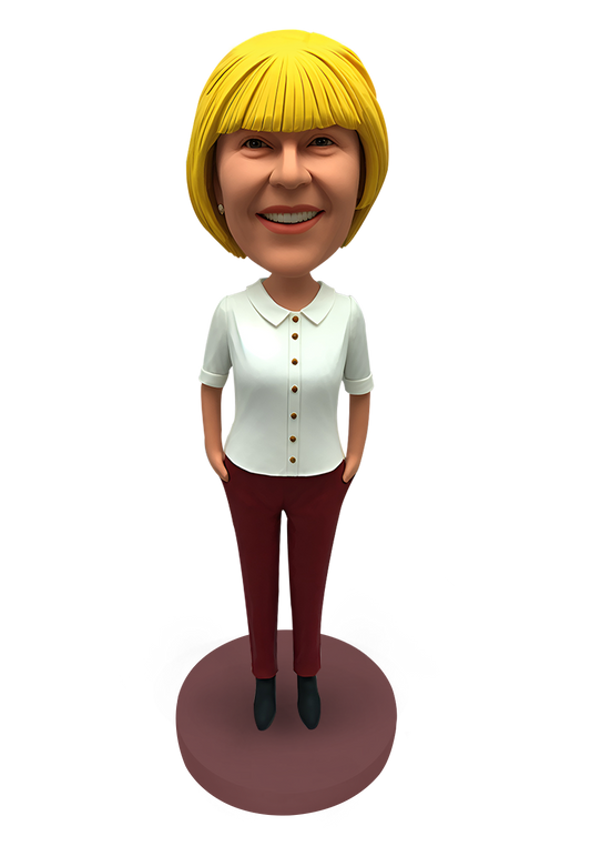 Elegant Woman Custom Bobblehead-3