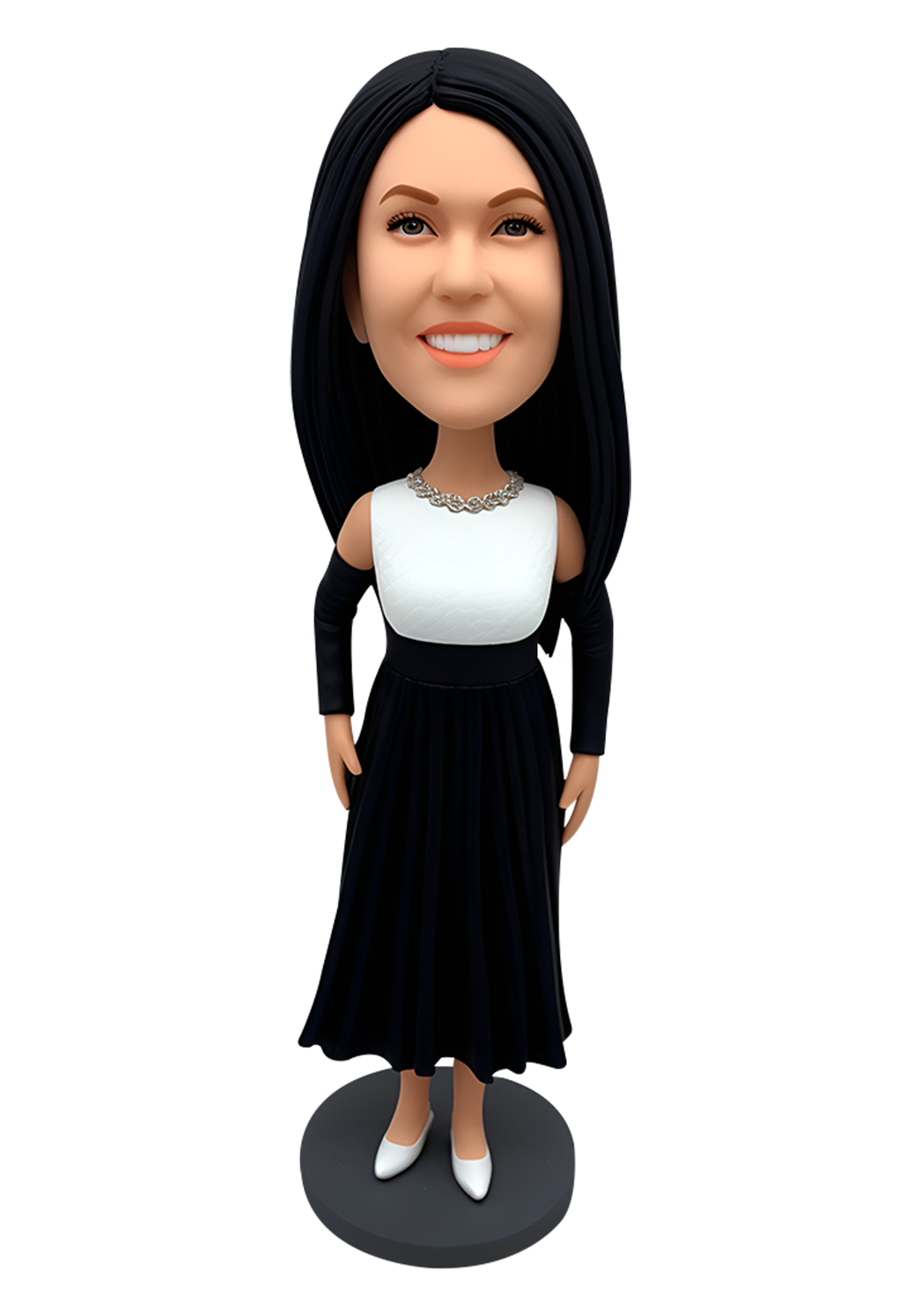 Evening Dress Lady Custom Bobblehead-1