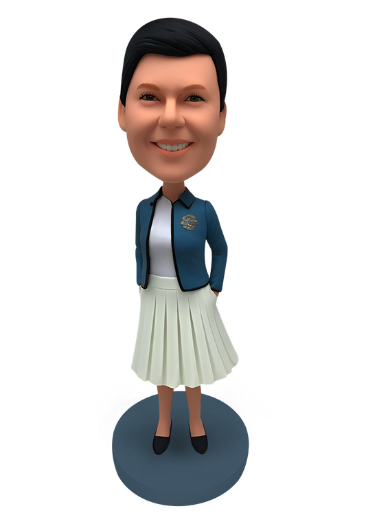 Fashional Woman Custom Bobblehead-13