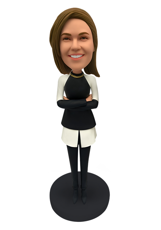 Fashional Woman Custom Bobblehead-18