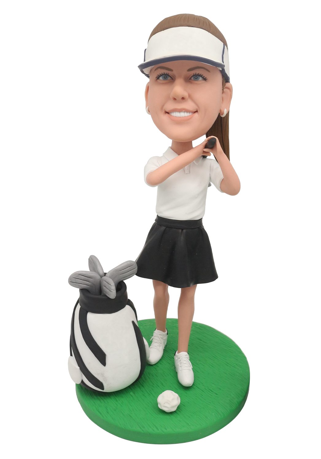 Female Golfer Custom Bobblehead-2