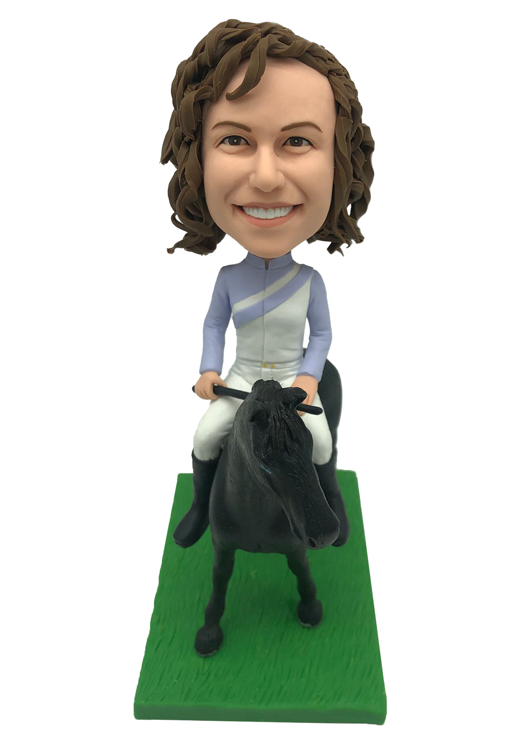 Female Jockey Custom Bobblehead.