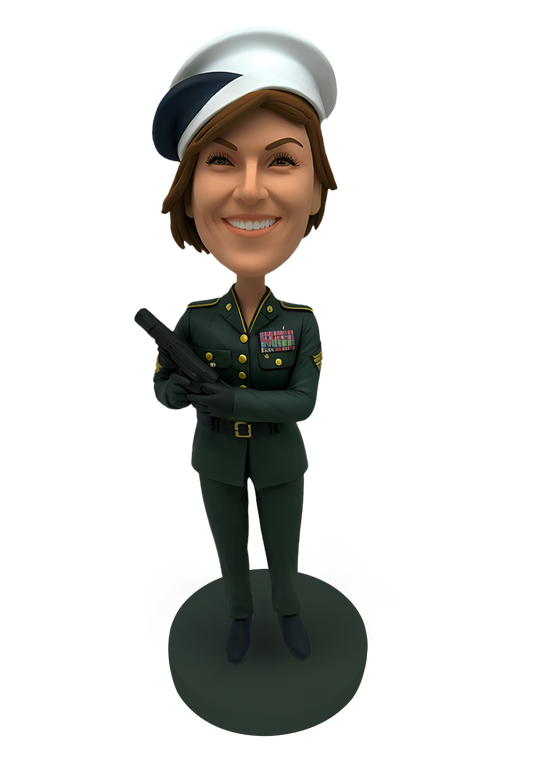 Female Officer Custom Bobblehead-2