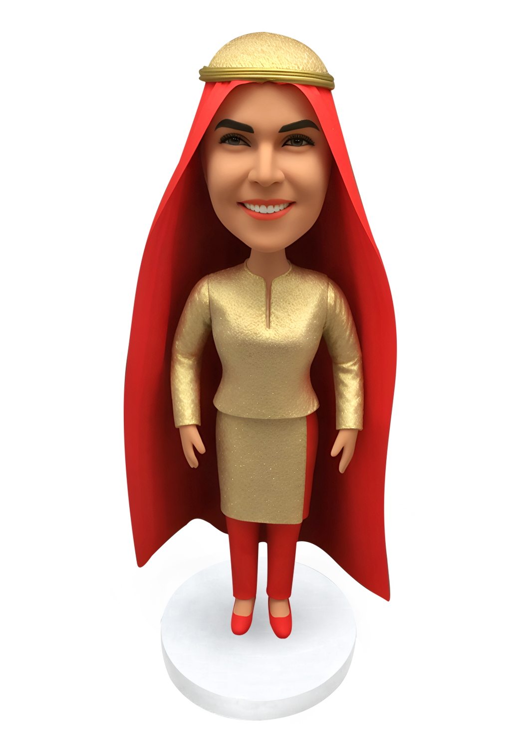 Female in Arab Dress Custom Bobblehead-1