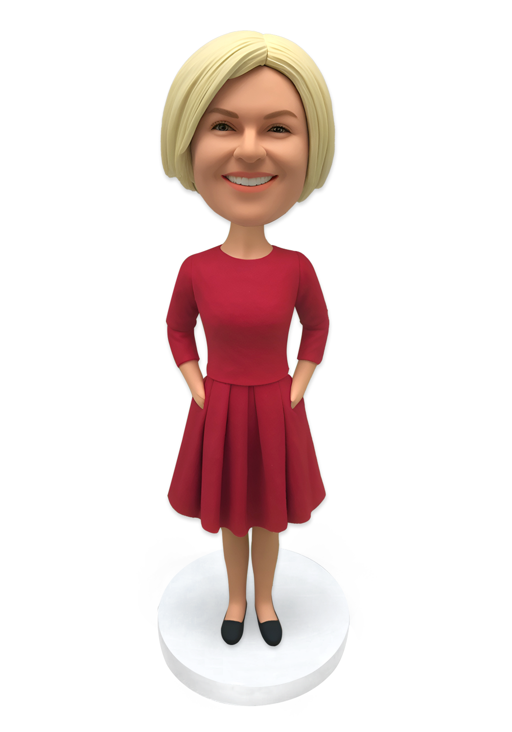 Female in Red Skirt Custom Bobblehead