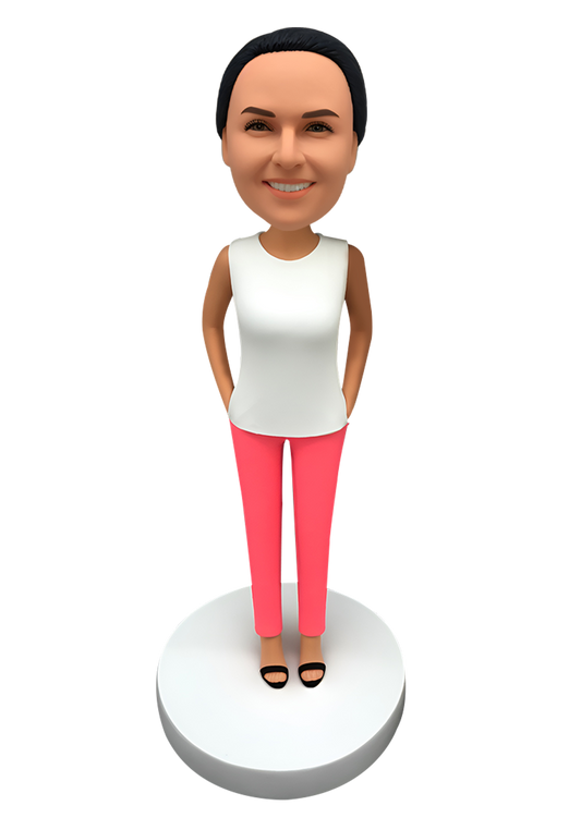 Female in Sandals Custom Bobblehead-1