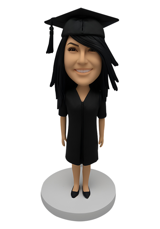 Graduation Girl Custom Bobblehead-2