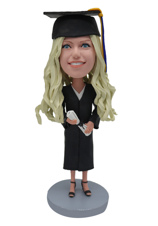 Graduation Girl Custom Bobblehead-5