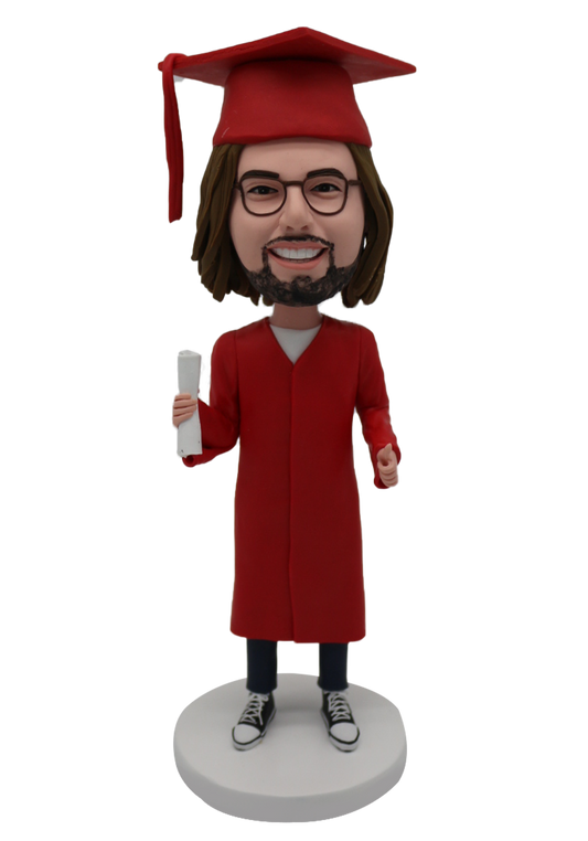 Graduation Man Custom Bobblehead-10