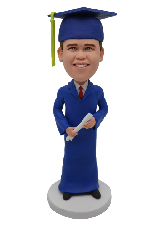 Graduation Man Custom Bobblehead-11