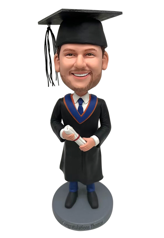 Graduation Man Custom Bobblehead
