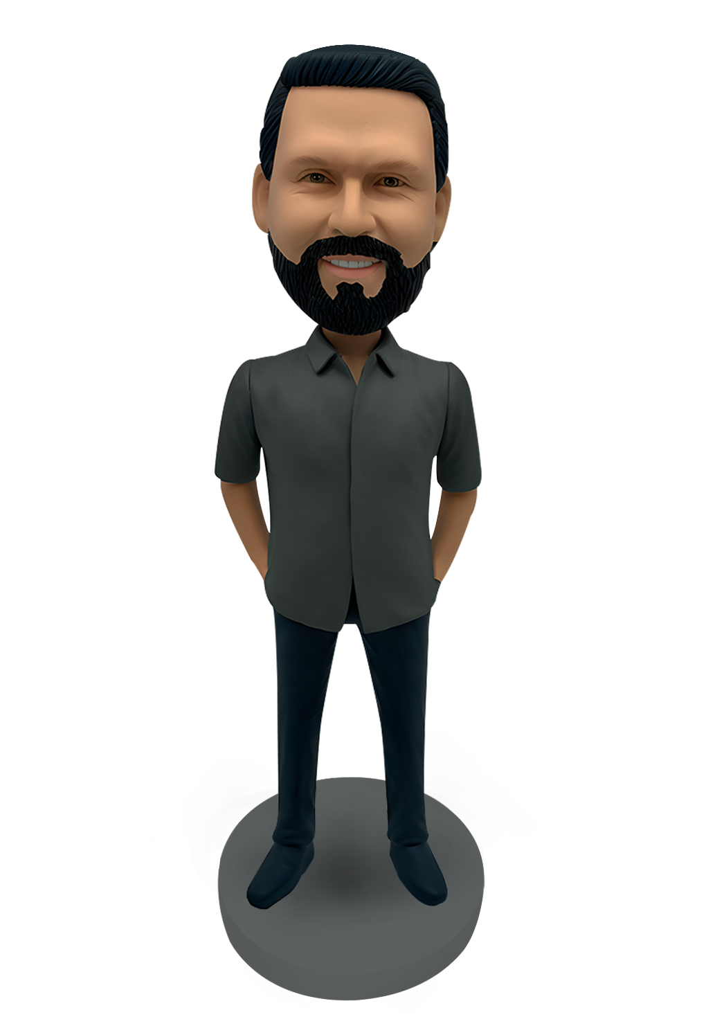 Grey Shirt Custom Bobblehead