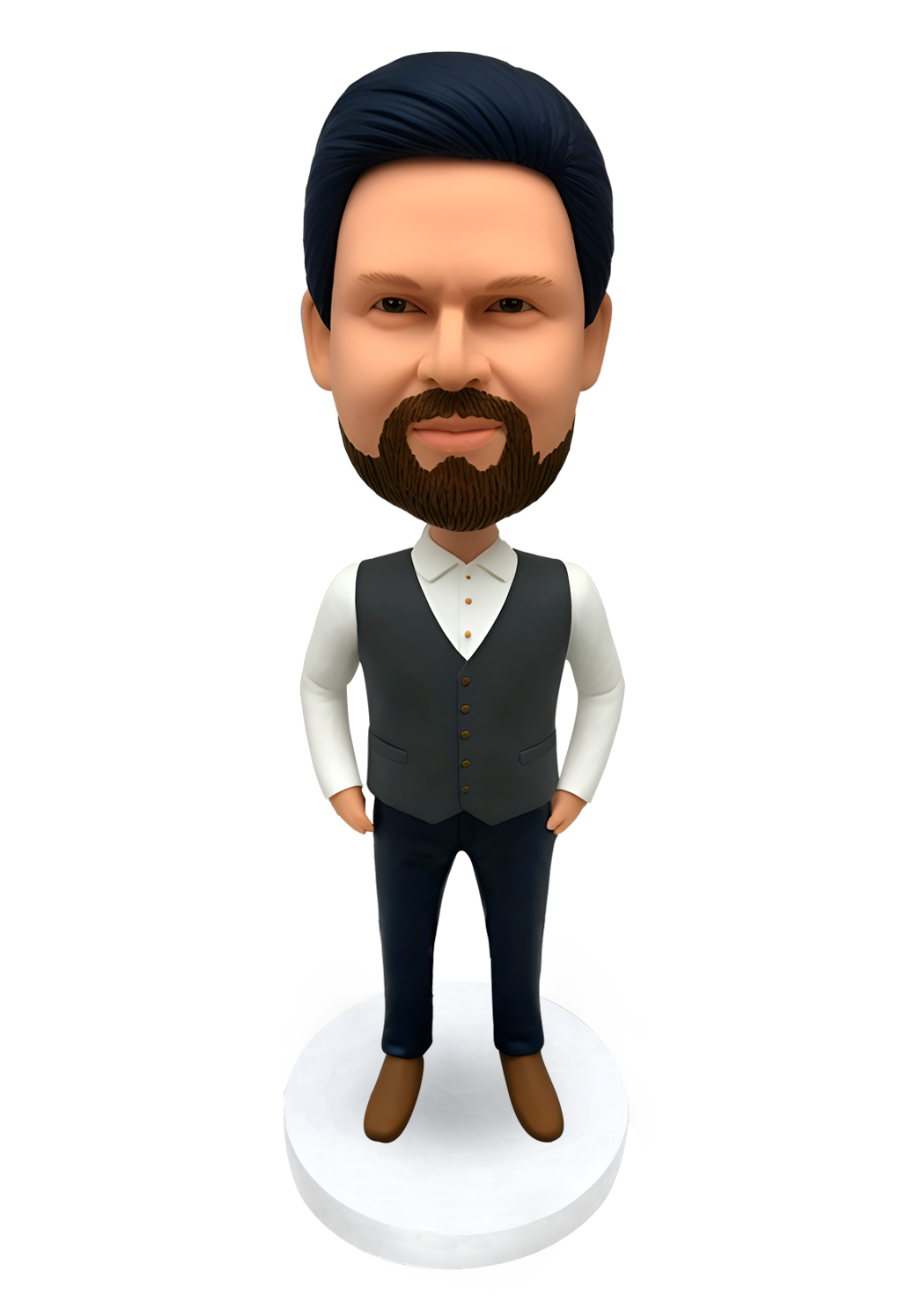 Grey Vest Custom Bobblehead