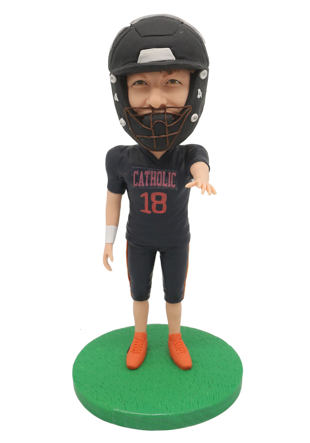Handsome Football Boy Custom Bobblehead