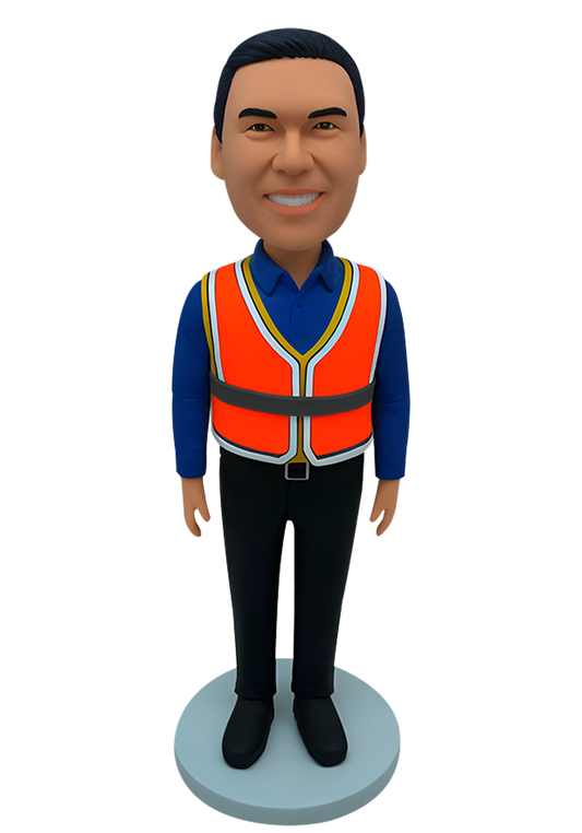 Hi-Vis Safety Vest Custom Bobblehead-2