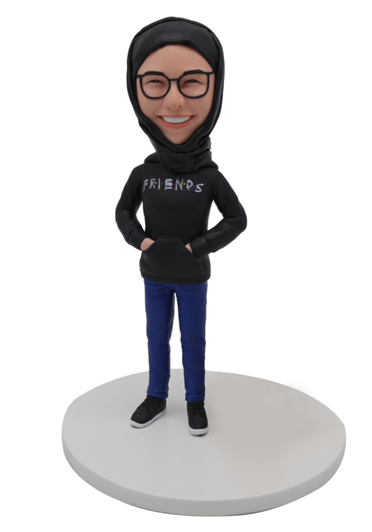 Hijab Woman Custom Bobblehead