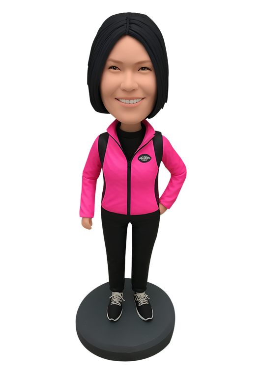 Hiking Girl Custom Bobblehead-1