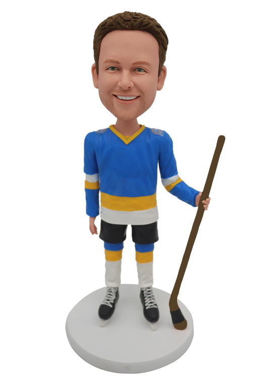 Blues Hockey Player Custom Bobblehead