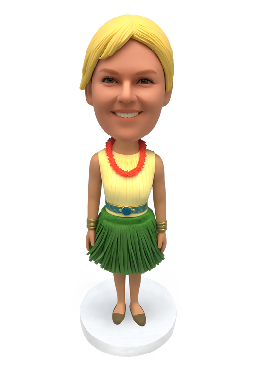 Hula Dancer Custom Bobblehead-2