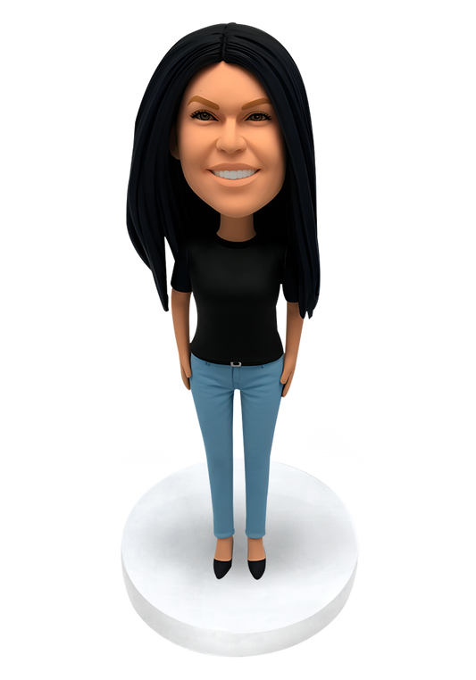 Jeans Girl Custom Bobblehead-2
