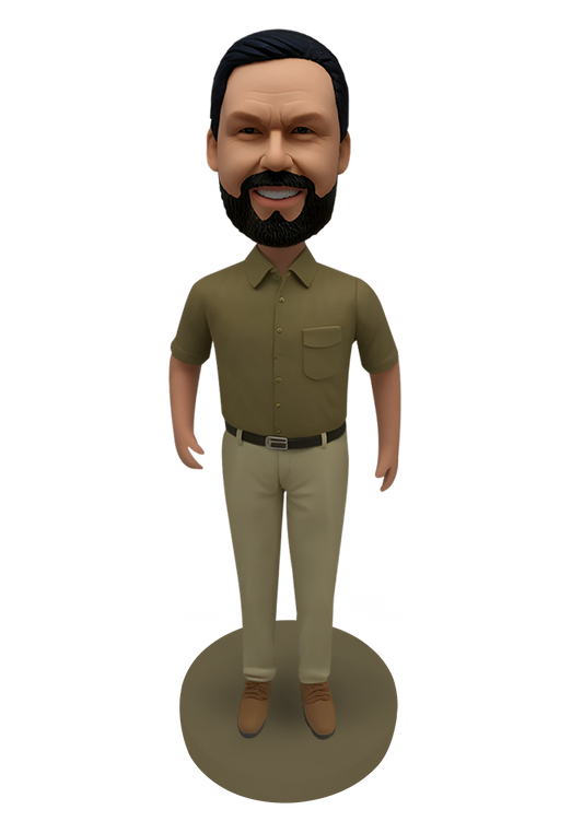 Khaki Man Custom Bobblehead-4