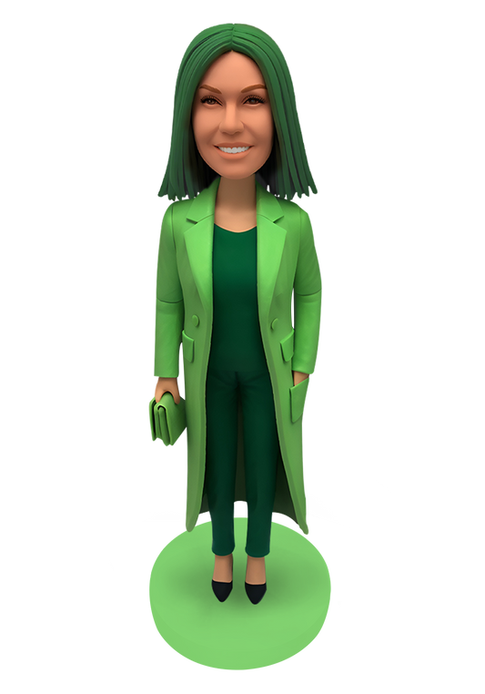 Lady with Bag Custom Bobblehead-3