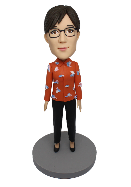 Lovely Woman Custom Bobblehead