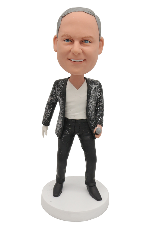 MJ Style Singer Bobblehead-1