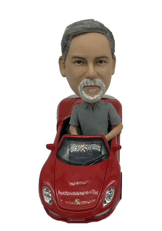 Man in Porsche Custom Bobblehead 