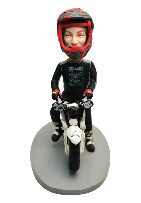 Motorcycle Racer Custom Bobblehead