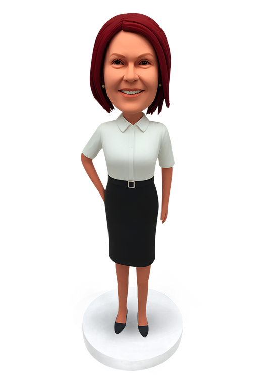 Office Lady Custom Bobblehead-3