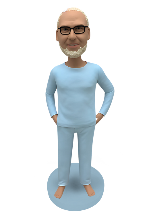Pajamas Man Custom Bobblehead-1
