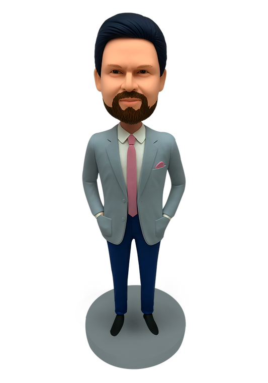 Pink Tie Custom Bobblehead