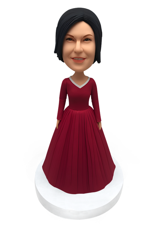 Red Dress Custom Bobblehead
