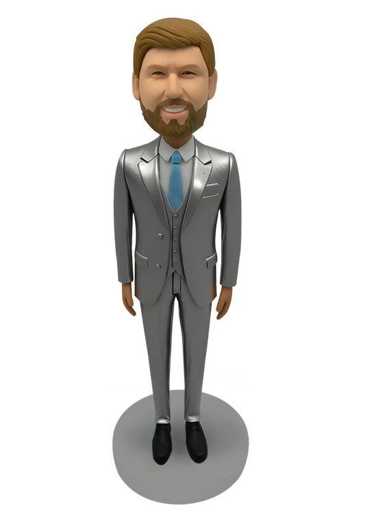 Silver Suit Custom Bobblehead