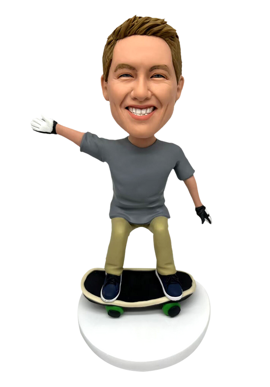 Skating Boy Custom Bobblehead
