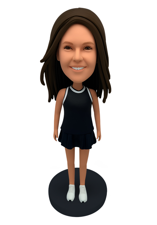 Tennis Girl Custom Bobblehead-3