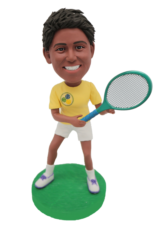 Tennis Girl Custom Bobblehead