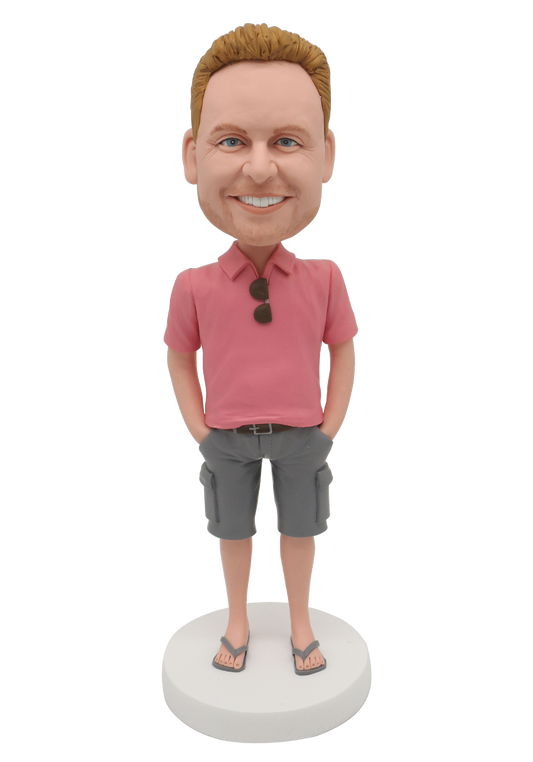Vacation Man Custom Bobblehead