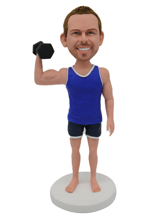 Working Out Man Custom Bobblehead