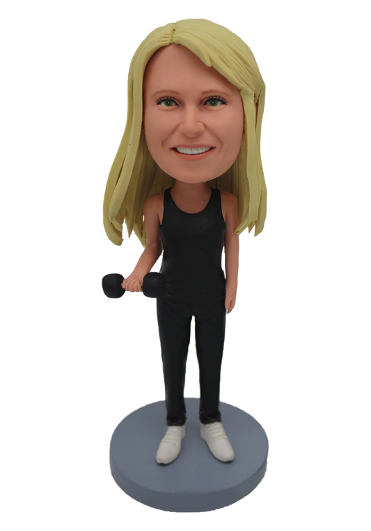 Workout Girl Custom Bobblehead
