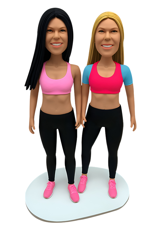 Yoga Besties Custom Bobbleheads