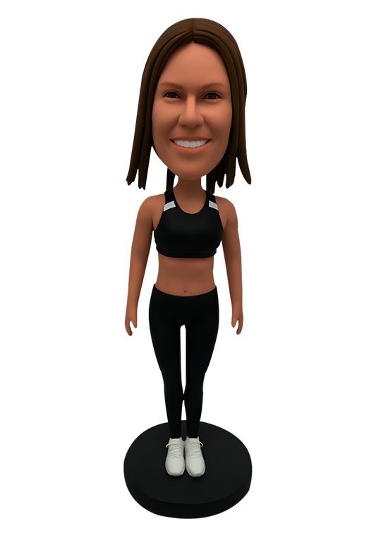 Yoga Girl Custom Bobblehead-1