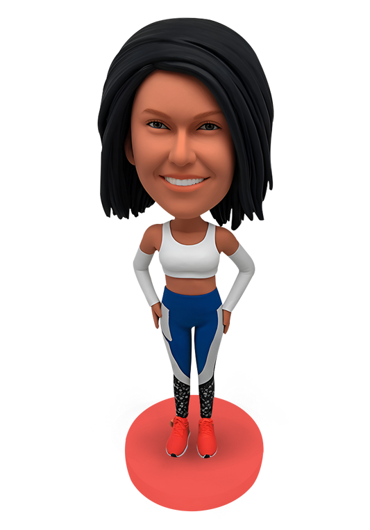 Yoga Girl Custom Bobblehead-3