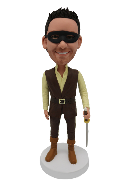 Zorro Style Custom Bobblehead